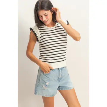 Ivy Ruffle Sleeve Top