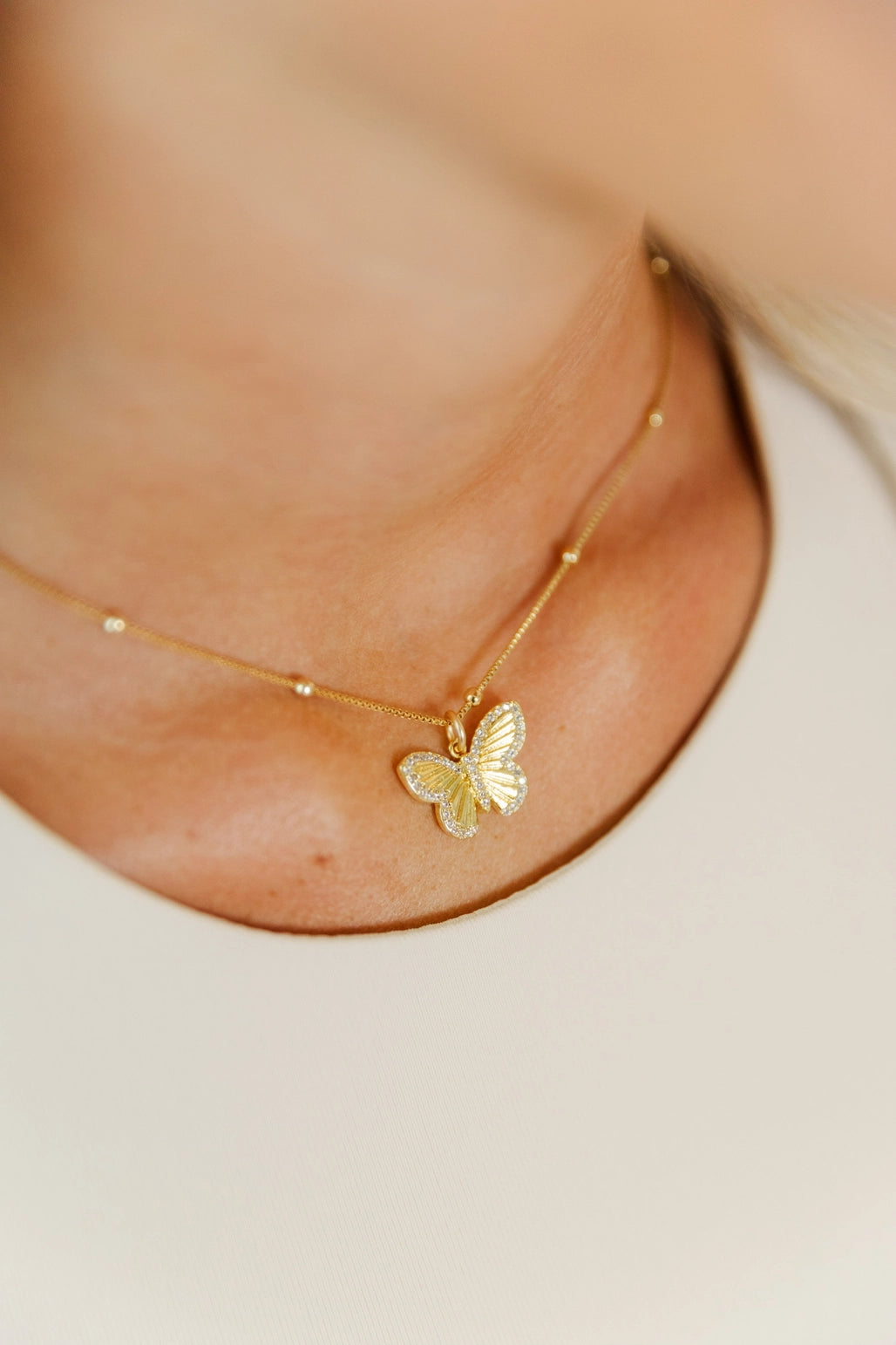 Laura Butterfly Necklace